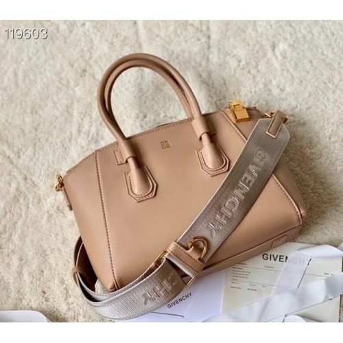 Givenchy Bolso pequeño Antigona de piel de becerro granulada original BB0273 Desnudo
