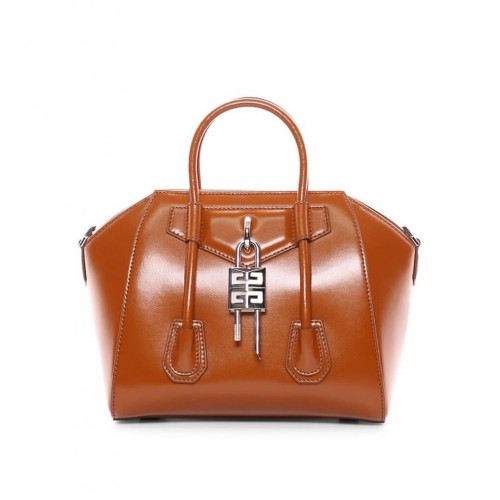 Givenchy Granulado Original Calfskin Bolso Pequeño Antigona BB0512 Marrón