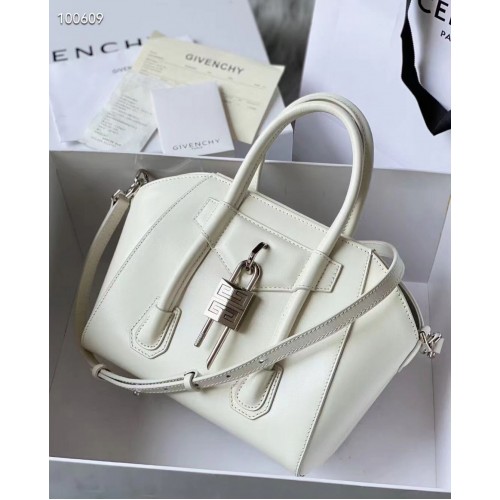 Givenchy Granulado Original Becerro Pequeño Antigona Bolso BB0512 Blanco