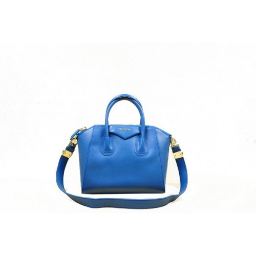 Givenchy Bolso Antigona Pequeño Cuero Original 1800 Azul