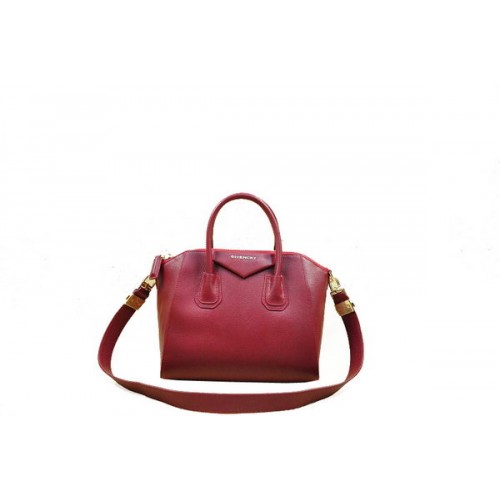 Givenchy Bolso Pequeño Antigona Cuero Original 9981S Burdeos