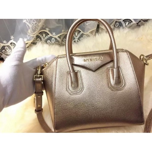 Givenchy Mini Bolso Antigona Piel de Cabra G1900 Oro