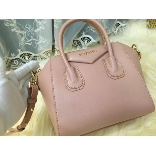 Givenchy Mini Bolso Antigona Piel Cabra G1900 Rosa Claro