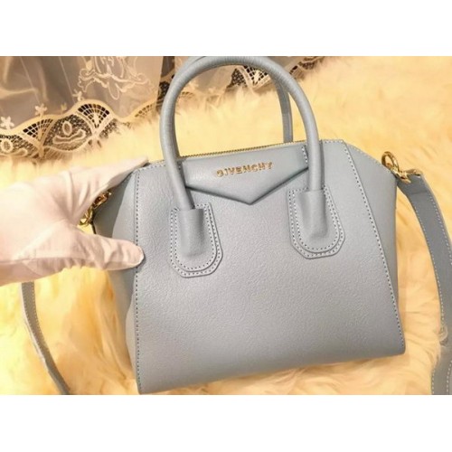 Givenchy Mini Bolso Antigona Piel Cabra G1900 Azul Celeste