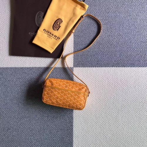 Bolso de Hombro en Piel de Becerro Goyard 6788 Amarillo