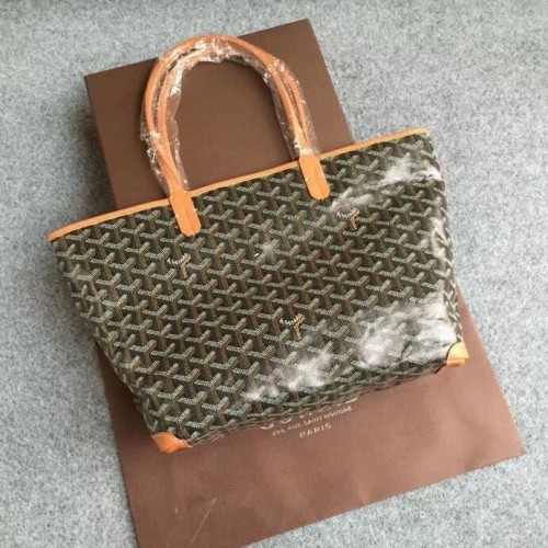 Bolso tote de piel de becerro Goyard 6788 Marrón
