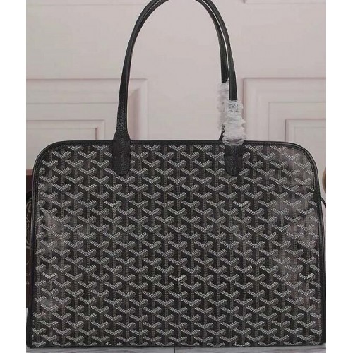 Bolso Tote De Piel De Becerro Goyard G5896 Negro