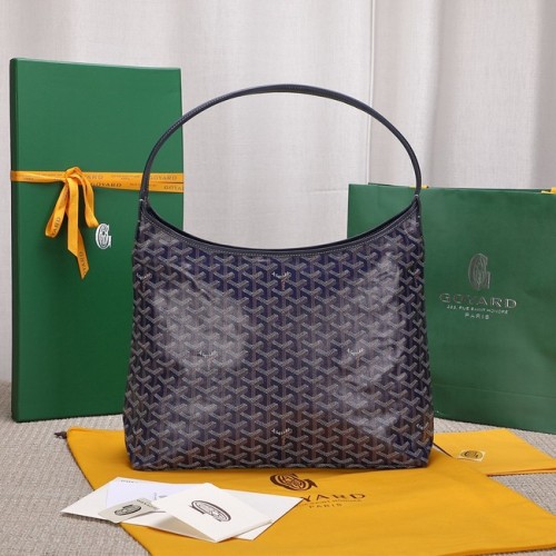 Hobo Goyard Piel de becerro G9983 azul oscuro