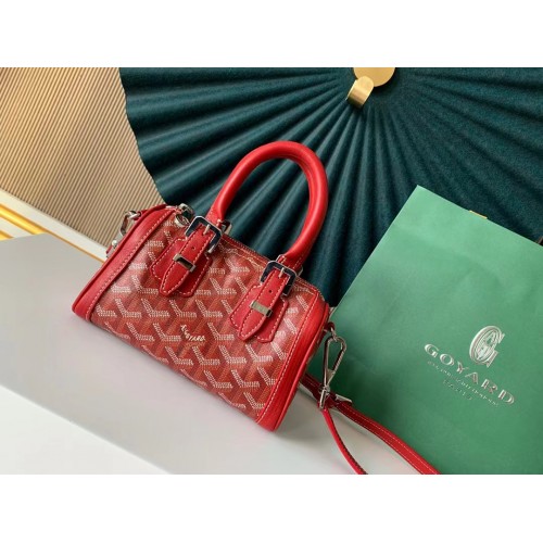 Bolso bandolera Goyard Piel de becerro 9986 rojo
