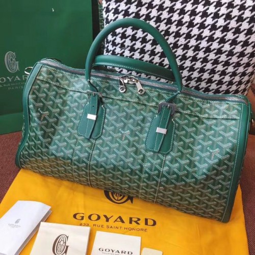 Bolsa de viaje Goyard Canvas 6958 verde