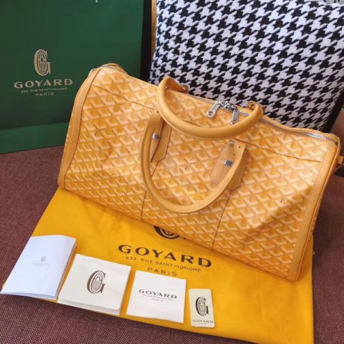 Bolsa de viaje Goyard Canvas 6958 amarillo
