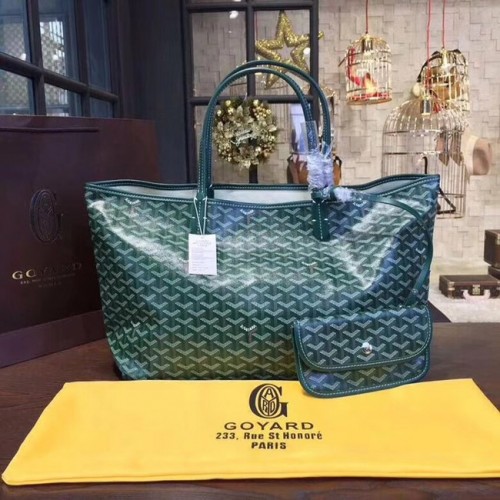Goyard Y Doodling Calfskin Leather Tote Bag 36987 verde