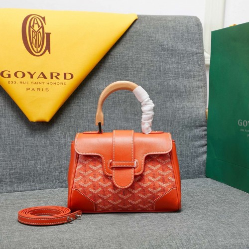 Goyard Y Doodling Calfskin Leather Tote Bag 99588 Naranja