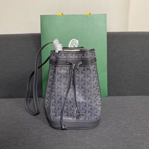Bolso con cordón Goyard petit flot G6959 gris