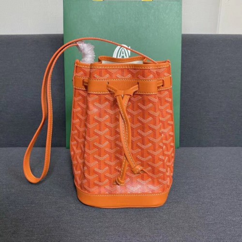 Bolso de cordón Goyard petit flot G6959 naranja