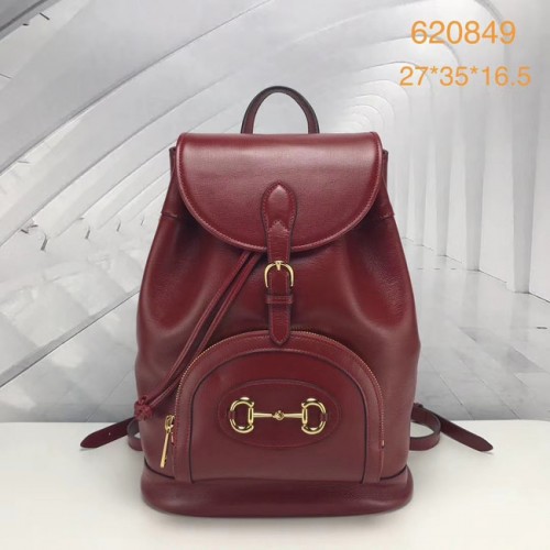 Gucci 1955 Horsebit mochila 620849 rojo