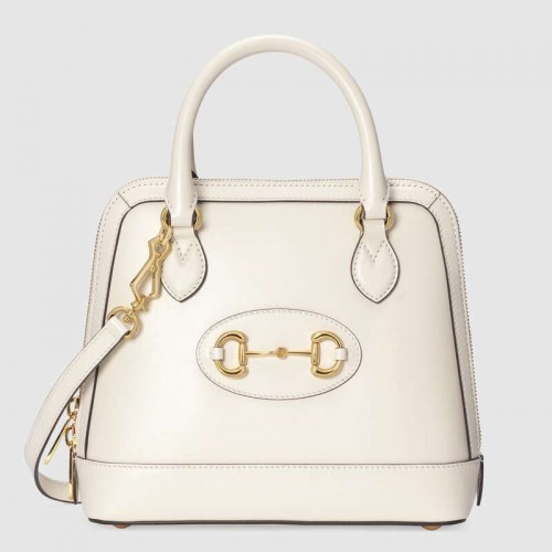 Gucci 1955 Horsebit bolso pequeño con asa superior 621220 Blanco