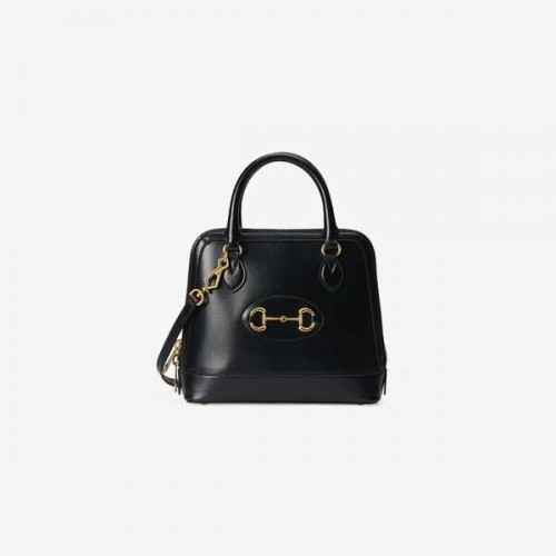 Gucci 1955 Horsebit bolso pequeño con asa superior 621220 negro