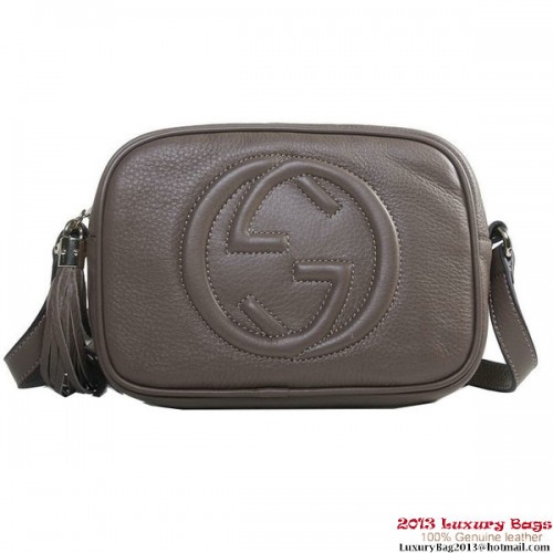 Gucci 308364 A7M0G 5311 Soho Bolso disco de cuero lila