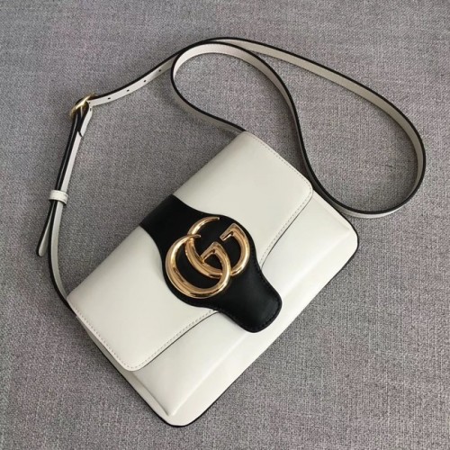 Gucci Arli bolso de hombro pequeño 550129 Blanco y negro