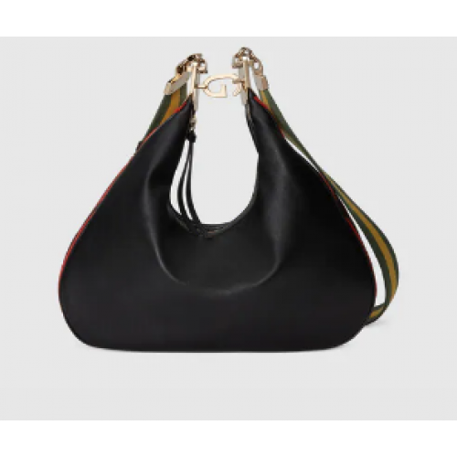 Gucci Attache bolso de hombro grande 702823 negro