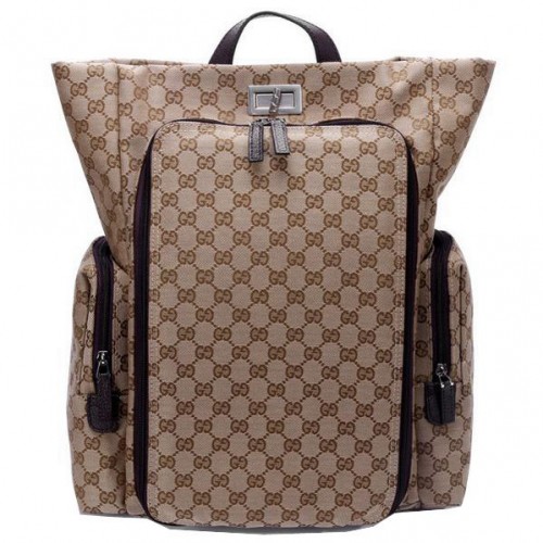 Gucci Mochila Lona Pañalera 28551 Marrón