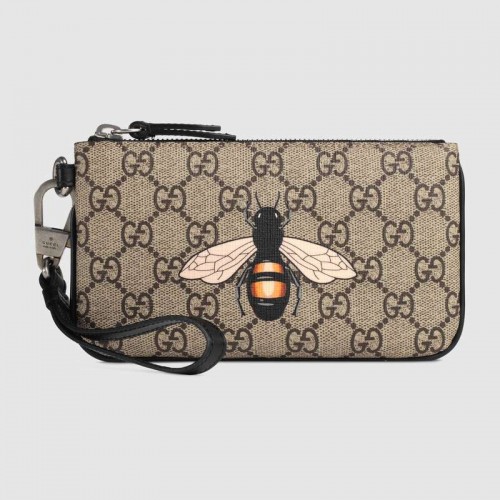 Gucci Bee print GG Supreme bolsa 522866