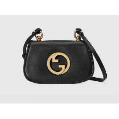 Gucci Blondie Original bolso de hombro de cuero 698643 negro