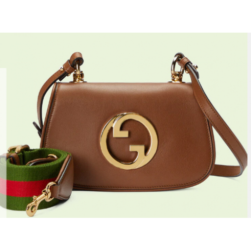 Gucci Blondie Original bolso de hombro de cuero 698643 marrón