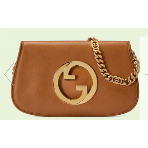 Bolso bandolera Gucci Blondie 699268 Marrón claro