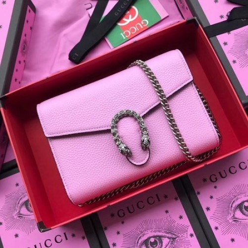 Gucci Bolso De Hombro De Piel De Becerro 401231 Rosa