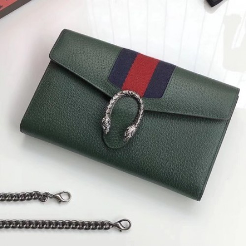 Gucci Bolso De Hombro De Piel De Becerro 481377 Verde