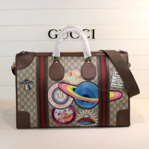 Gucci Courrier suave GG Supreme bolso de lona 459291 marrón