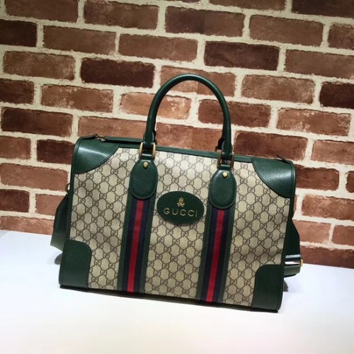 Gucci Courrier suave GG Supreme bolso de lona 459311 verde