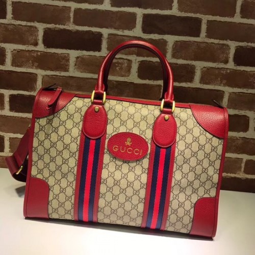 Gucci Courrier suave GG Supreme bolso de lona 459311 rojo