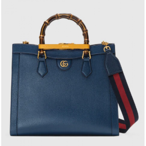 Bolso tote mediano Gucci Diana 678842 Azul real