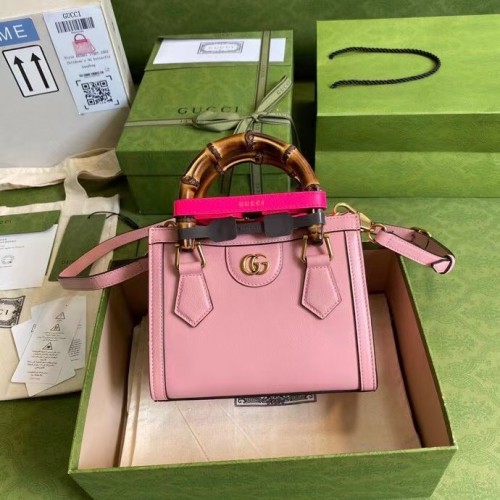 Gucci Diana mini bolso de mano 655661 rosa