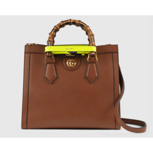 Bolso tote pequeño Diana Gucci 660195 Marrón