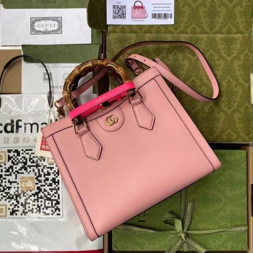 Bolso tote pequeño Diana Gucci 660195 rosa