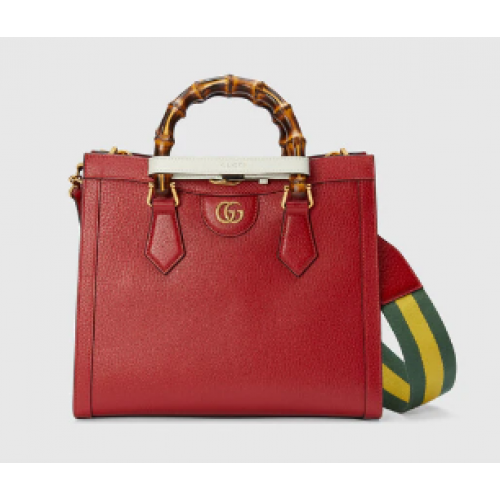 Bolso tote pequeño Diana Gucci 702721 Rojo