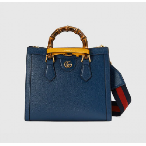 Bolso tote pequeño Diana Gucci 702721 azul