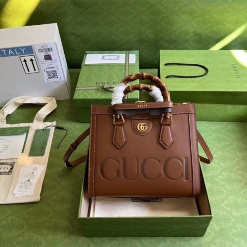 Bolso tote pequeño Diana Gucci A660195 Marrón