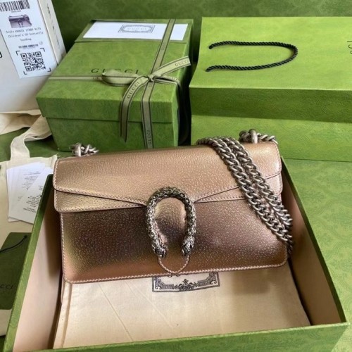 Gucci Dionysus Blooms Leather Shoulder Bag 499623 oro rosa