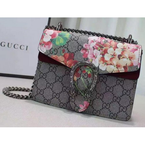 Gucci Dionysus Blooms mini bolso de hombro 421970 Borgoña