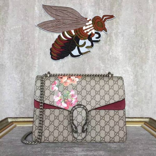 Gucci Dionysus GG Bolso de hombro de lona 403348 Vino