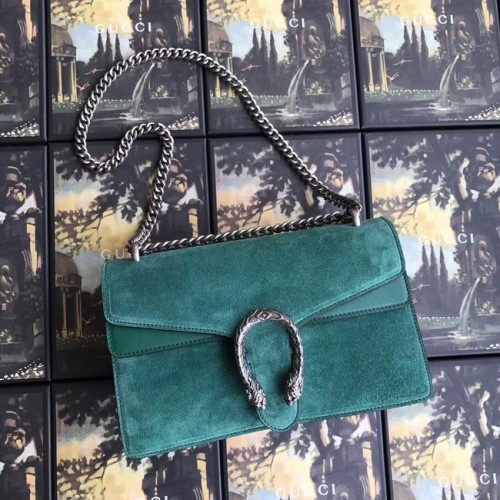 Gucci Dionysus GG Original Bolso de hombro ante 400249 verde