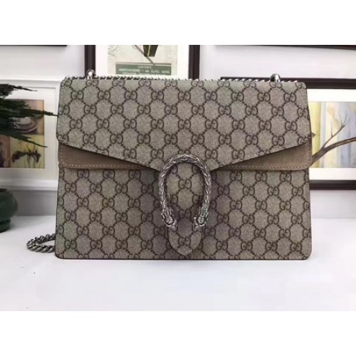 Gucci Dionysus GG Supreme Bolso de hombro de lona 403348 Caqui