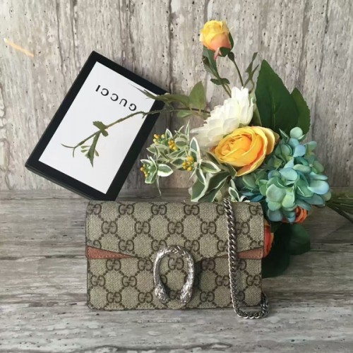 Gucci Dionysus GG Supreme Mini Bolso de Hombro 476432 Camello Gucci Dionysus GG Supreme Mini Bolso de Hombro 476432 Camello