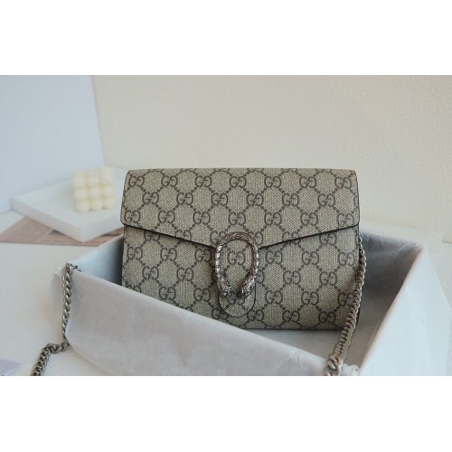 Gucci Dionysus GG Supreme Bolso de hombro 401231 Albaricoque
