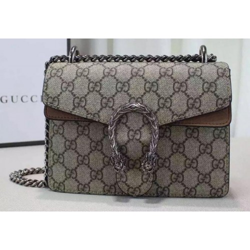 Gucci Dionysus GG Supreme Bolso de hombro 421970 Albaricoque
